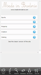 Mobile Screenshot of madeinbroderie.com